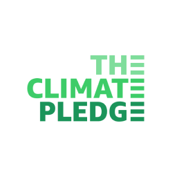 The Climate Pledge logo. 